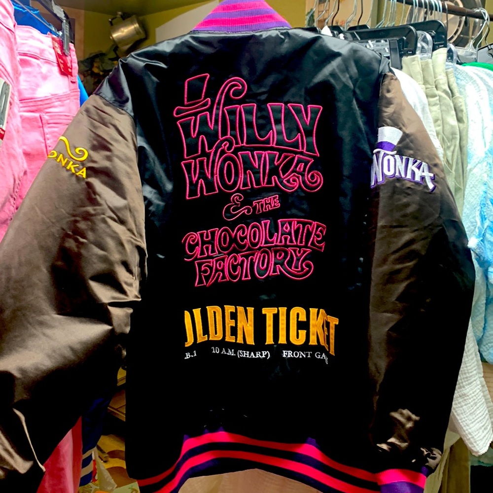 Brand new Willy wonka bomber jacket